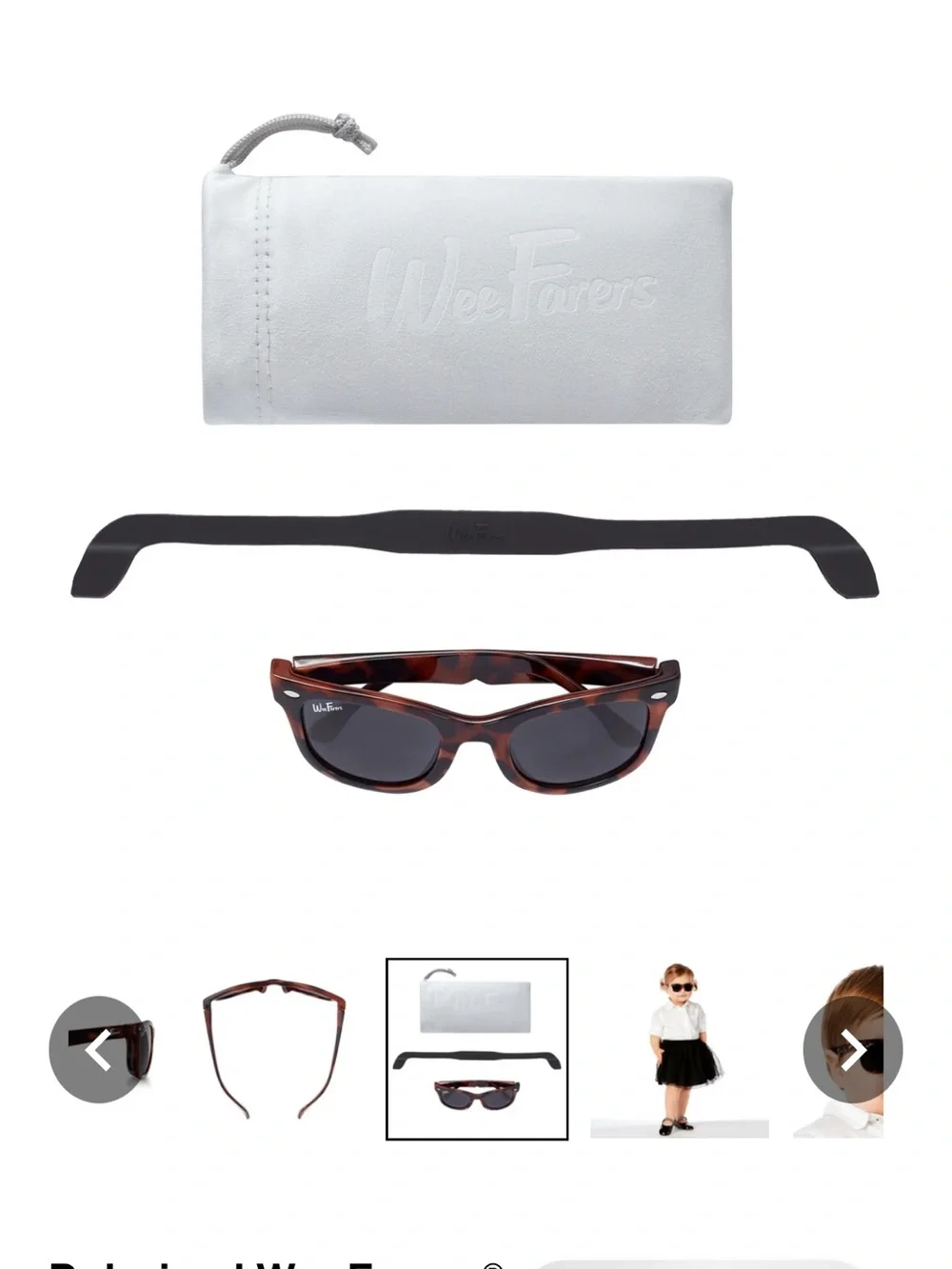 Polarized WeeFarers / WeeStyle Tortoiseshell Sunglasses